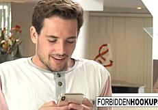 Food Delivery Girl Gets Banged By Step-Brother In Hardcore Facial