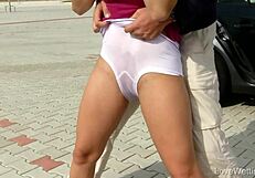 Morgan’s kinky solo adventure in outdoor setting