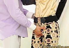 Old Skank Enjoys Golden Shower Pissing Fetish