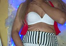 Beautiful transvestite with makeup