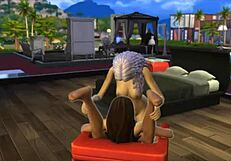 seraphina interacts with the neighbor in sims 4
