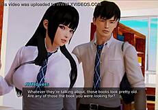 Big Tits Brunette In Academy 177 Hentai Game