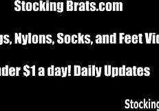 three lesbians fuck in stockings