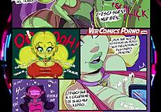 cartoon party with anime hentai characters