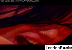 two asian babes london keyes and capri enjoy playing with candy in a nude setting