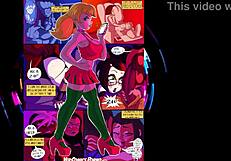 cartoon party with anime hentai characters