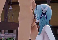 Eula Genshin Impact In Wild 3D Animation