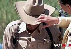 Mom Turns Cowboy in a Wild Outdoor Orgy Role-Play