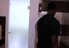 She says, Take my ass and fill me with your big black cock right here in the reception.