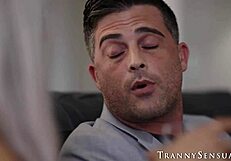 Tattooed Tranny Eva Maxim Gets Assfucked Doggystyle by Monster Cock Cumshot