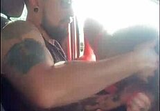 Pretty whore gives blowjob and gets choked in public fucking with dirty talk