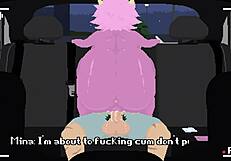 mina gets wild in car sex with shoestrang fun