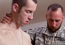 Feeling the excitement of straight soldiers on mail day in gay tube.