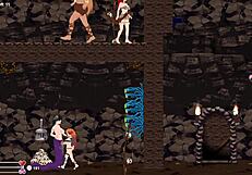 Futa hentai game session with anime characters