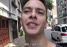 Straight guy trades gay blowjob for quick cash