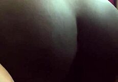 huge ebony babe squirts intensely while masturbating with vibrator in homemade solo