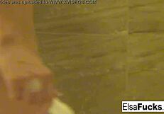 cute elsa relaxes in a bubble bath