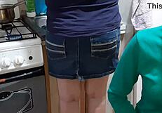 Have you jerked off to your stepmom cooking dinner and making her cum?