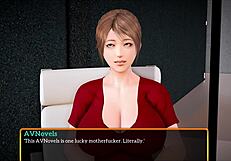 milf with big tits gets pussy licked in subtle family scene