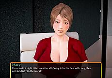 milf with big tits gets pussy licked in subtle family scene