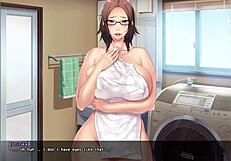 In this anime hentai, the wife gets a blowjob and doggystyle sex, bent over for a creampie finish