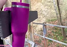 stepmom surprises with close-up blowjob on vacation stay