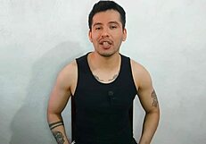 Young twink sucks huge cock of friend's uncle