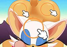 Rouge expertly sucks cock and swallows cum in intense hentai scene. Her ass gets pounded hard during action.