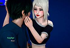 Sister figure delivers suggestive blowjob on monster cock