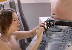 Old4k Czech college chick craves mature dick for exam prep. She rides him hard in a quiet dorm room.