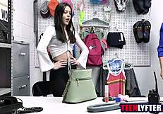 Skinny teen with small tits fucked for stealing, feeling intense emotions