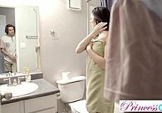 megan sage seduces stepbro with blowjob for bigger size