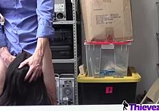 this obedient blonde teen goes doggy style for deeper pounding.