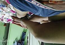 Indian couple enjoys a sexy romance in doggystyle