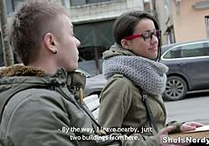 She Is Nerdy - Nerdy Birdy Izi Ashley! Getting Dirty in Teen Doggystyle Porn