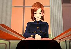 Kugisaki Nobara Masturbates And Has Sex In Hentai