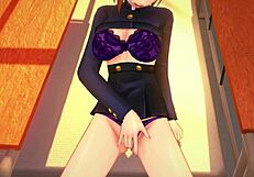 Kugisaki Nobara Masturbates And Has Sex In Hentai