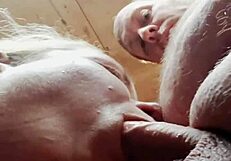 wife sucking her husband's fat dick