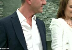 Emily Thorne in stockings FUCKS her man's BIG FAT DICK with big tits