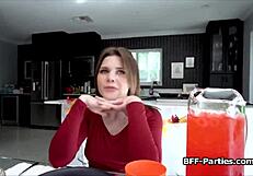 uhh, dinner then a crazy hot foursome with friends... ya know?