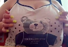 Wow! Shy Stepsister Flashes Big Tits On Camera! She Skips Studying For LuxuryOrgasm With Her Petite Frame And Natural Boobs.