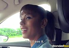 Mofos Captures Ebony Cutie Having Sex Outside, Focusing On Her Ass In Pov With Black Teens