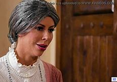 Mysterious nanny licks step daughter's pussy in taboo roleplay