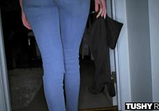 Cowgirl With Big Tits Rides Sex Toy To Orgasm, Moaning As She Leaks - Depravedminx