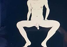 i am looking at his penis in this cartoon