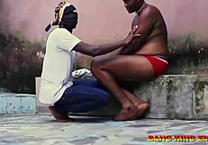 Feeling wild during Easter, watching ebony babe moan while taking big black cock