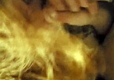 mature woman performs oral on stepson