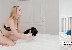 Roommates dive into roleplay with intense anal pounding in dorm