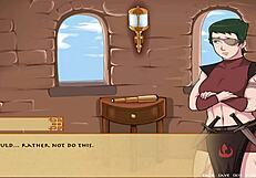 Japanese text-based dating game with adult content