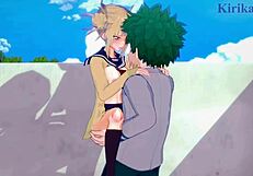 himiko toga fucks izuku midoriya with big tits in intense creampie sex